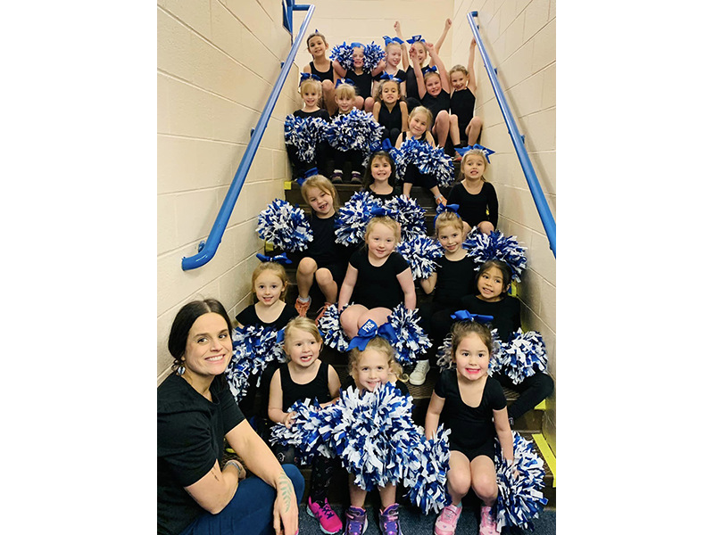 St. Petersburg, FL. USA; Tampa Bay Rays cheer squad members toss T